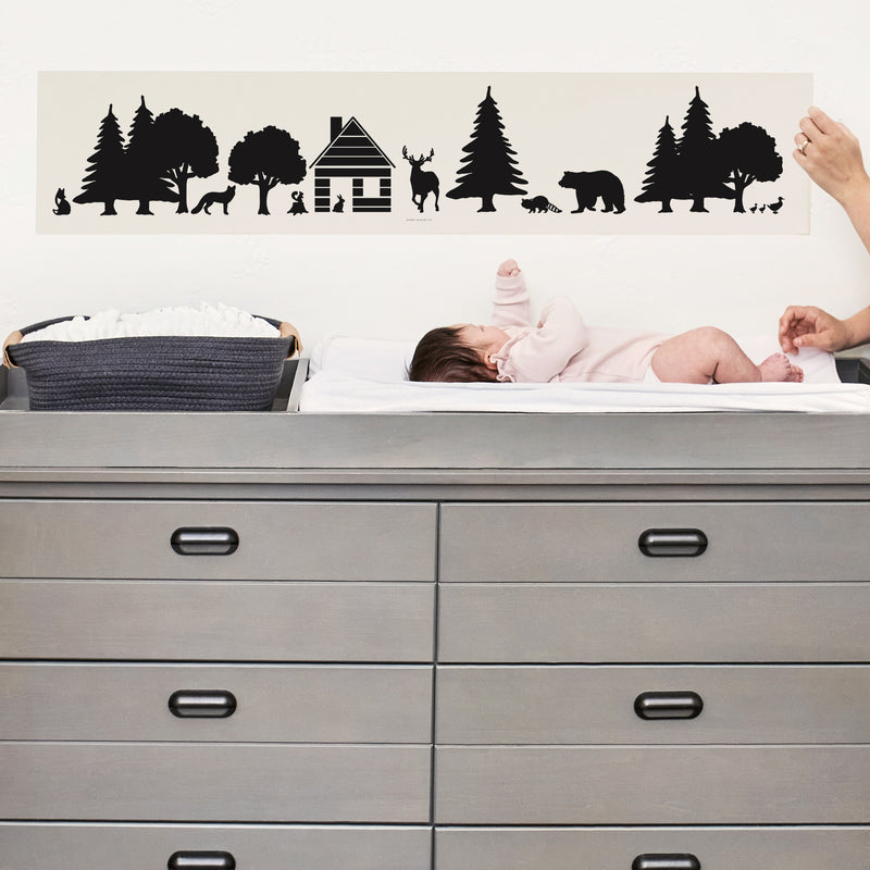 Newborn High-Contrast Woodland Decal